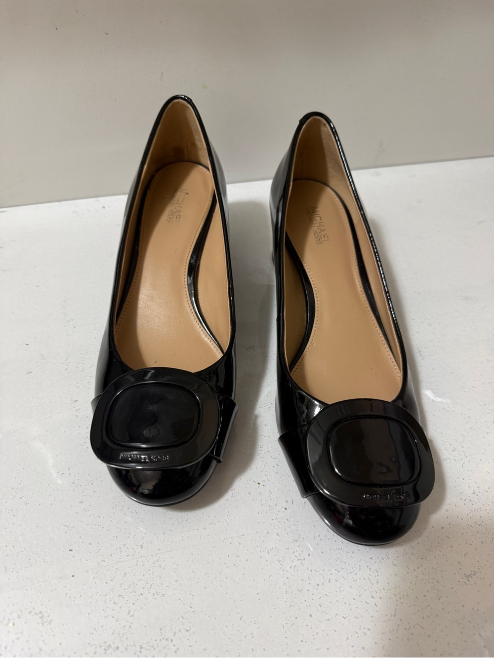 Michael Kors Black Patent Leather Ballet Flats